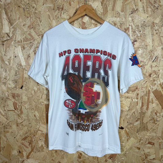 San Francisco 49ers NFC Champions White Graphic T-Shirt Size M