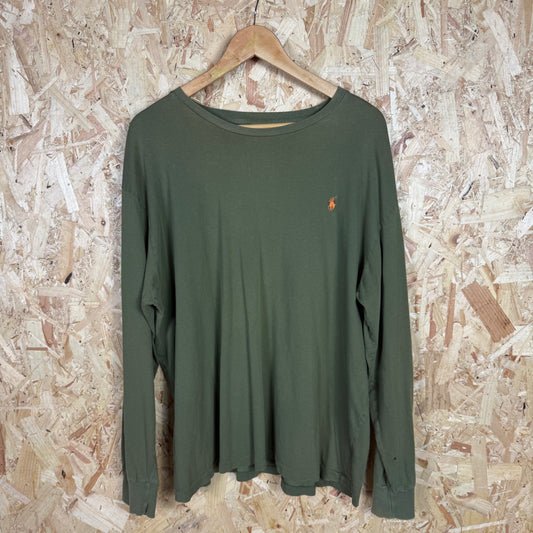 Polo Ralph Lauren Green Long Sleeve T-Shirt Size XL