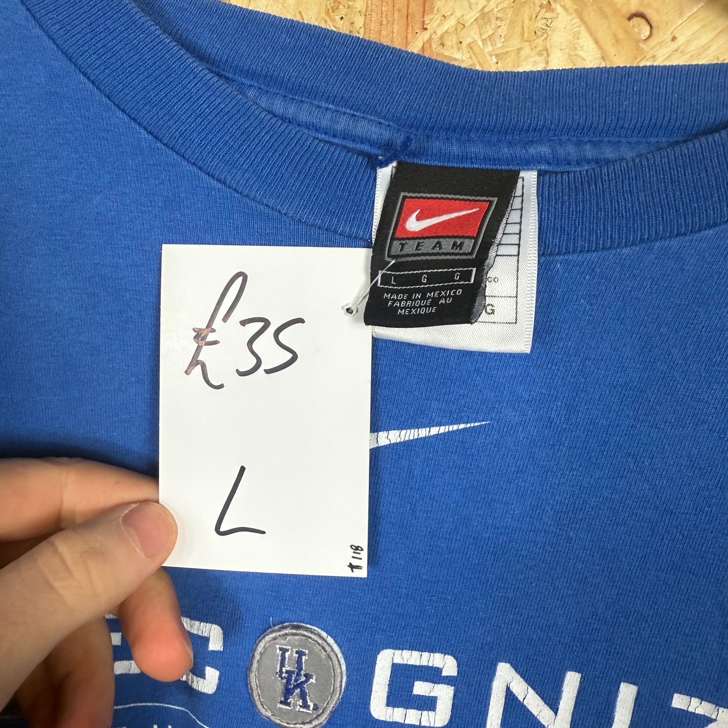 Nike Elite Recognize Kentucky Basketball T-Shirt Size L