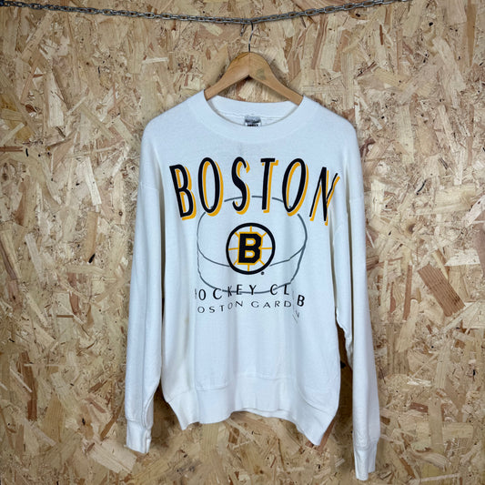 Boston Hockey Club White Sweatshirt Size L