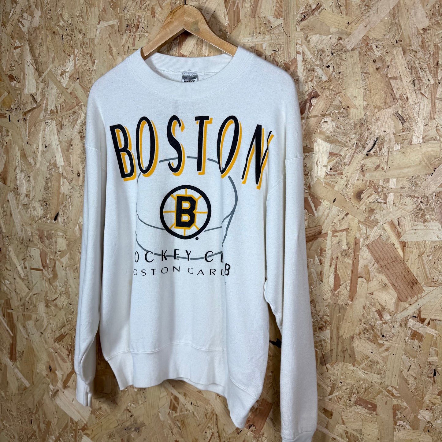 Boston Hockey Club White Sweatshirt Size L