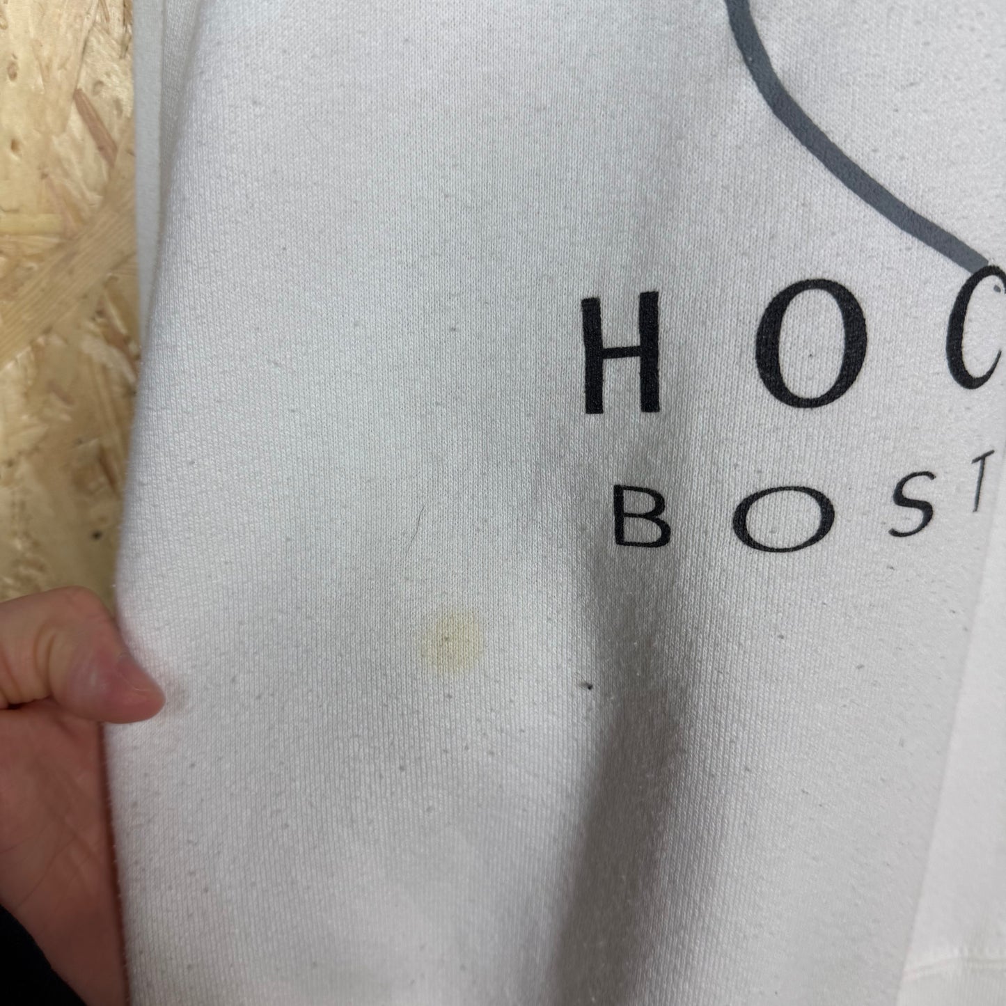 Boston Hockey Club White Sweatshirt Size L