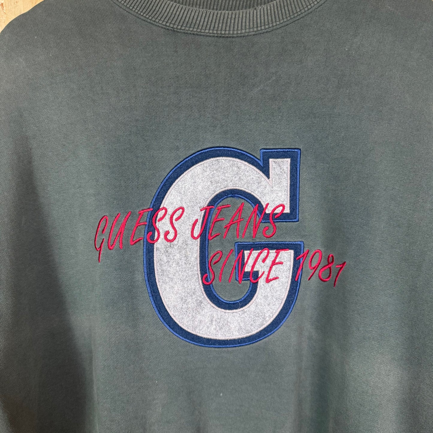 Guess Jeans Green Sweatshirt Size L