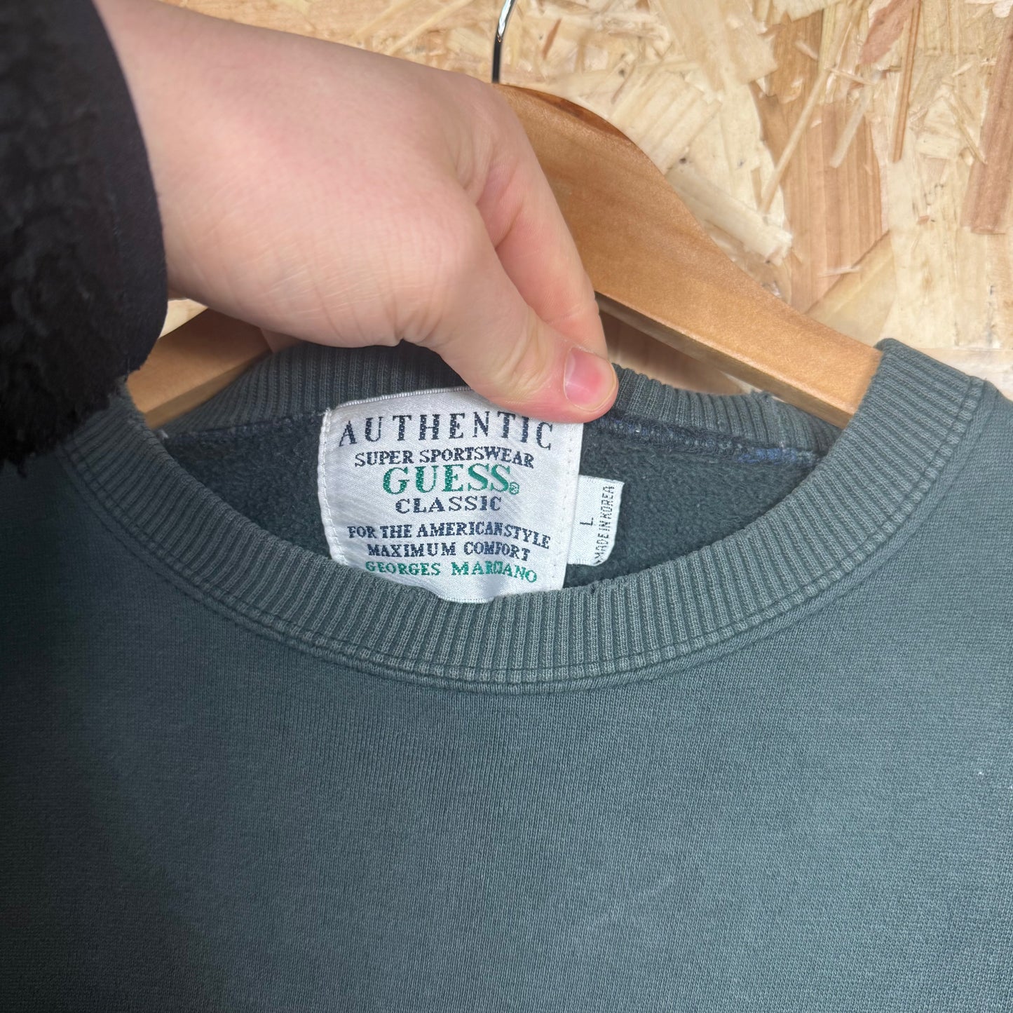 Guess Jeans Green Sweatshirt Size L