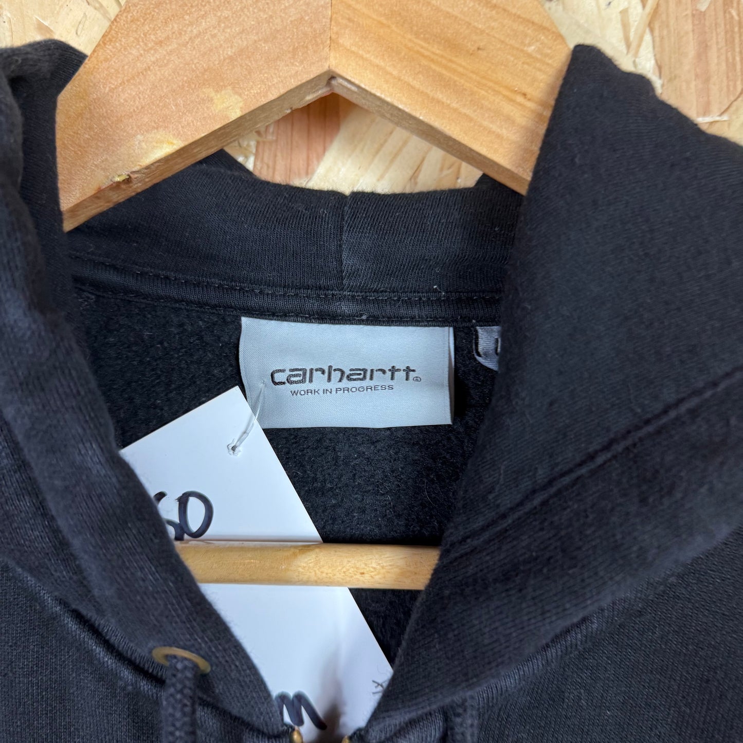 Carhartt Black Zip Up Hoodie Size S/M
