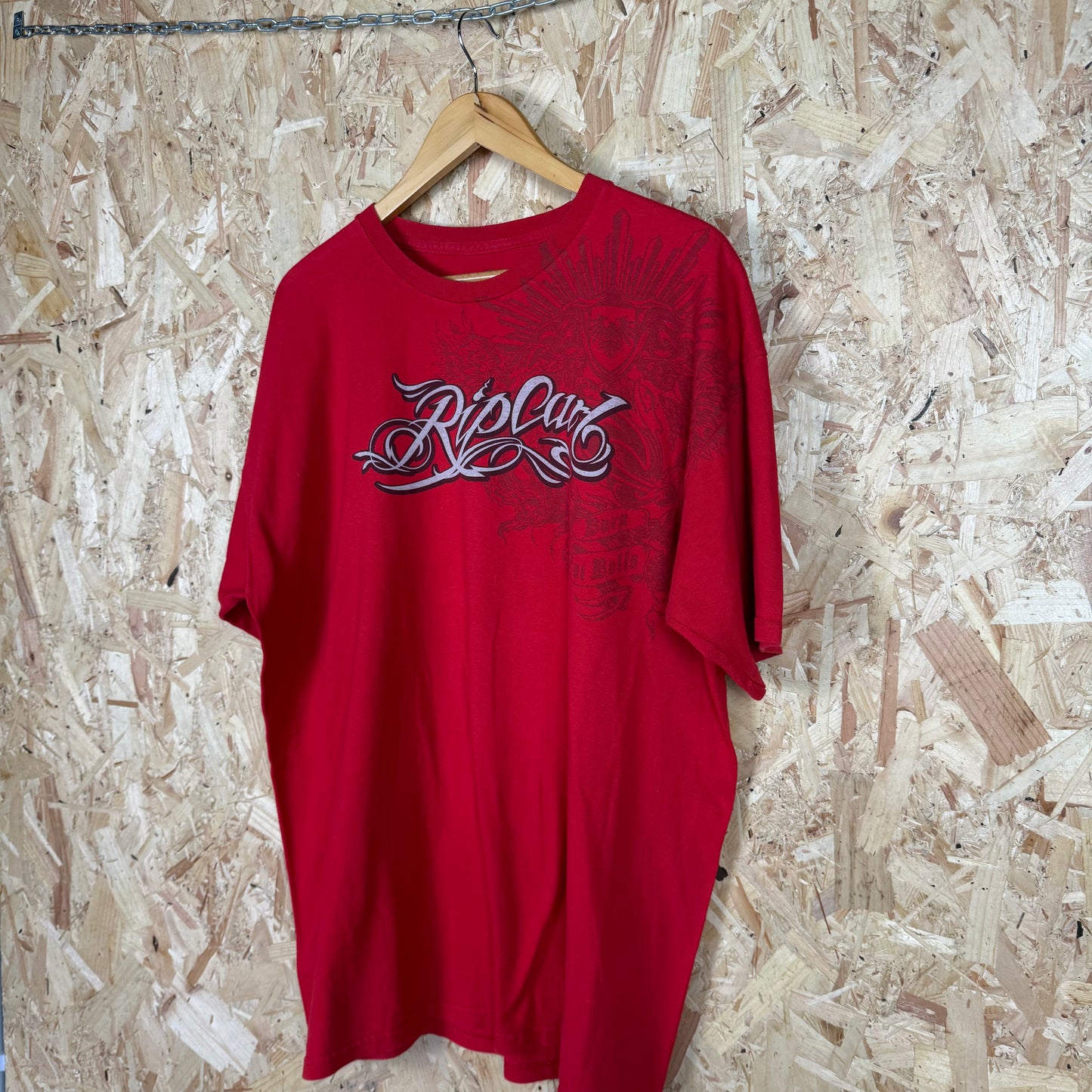 RipCurl Y2K Red T-Shirt Size XL