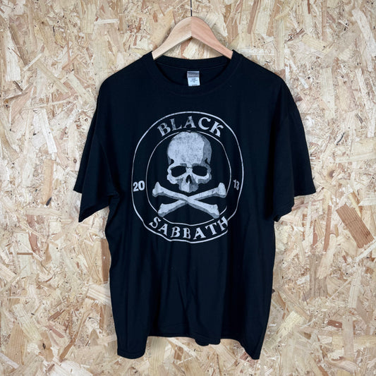 Black Sabbath 2013 Tour Black Skull T-Shirt Size XL