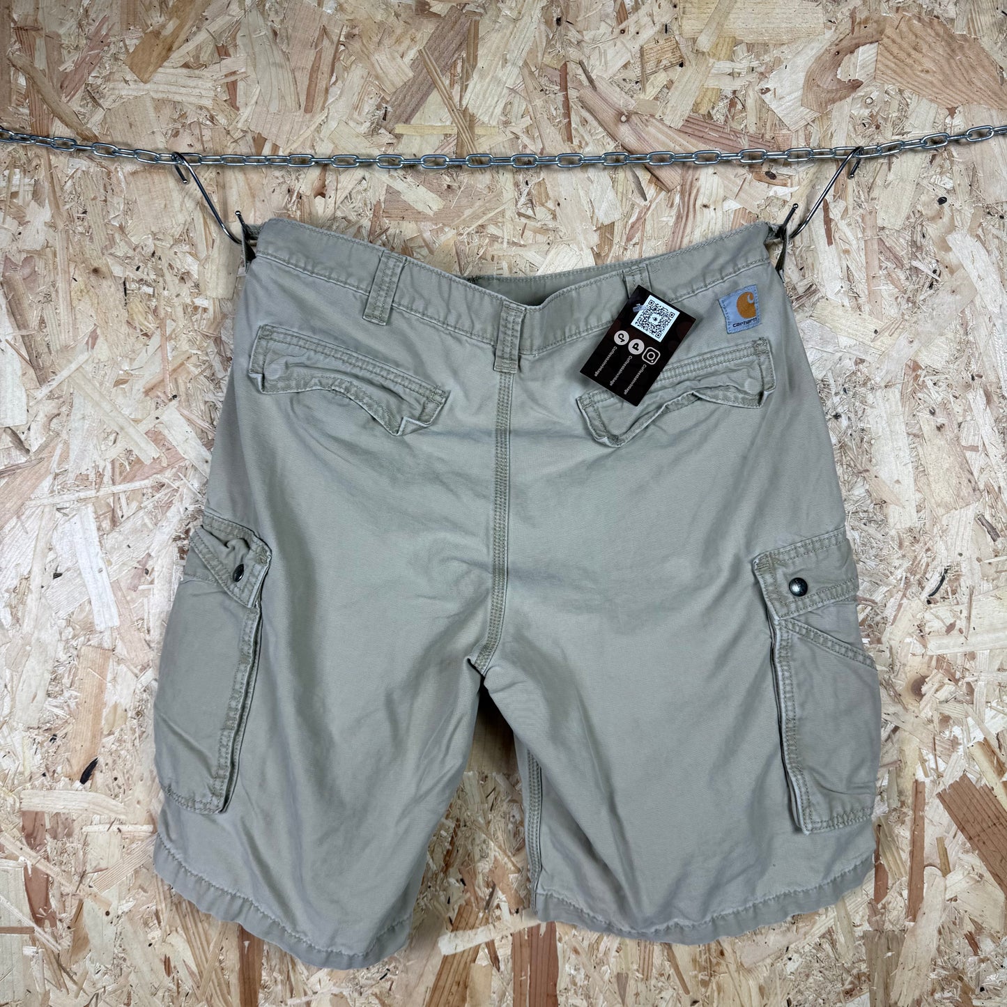 Carhartt Cargo Beige Workwear Shorts Relaxed Fit W36