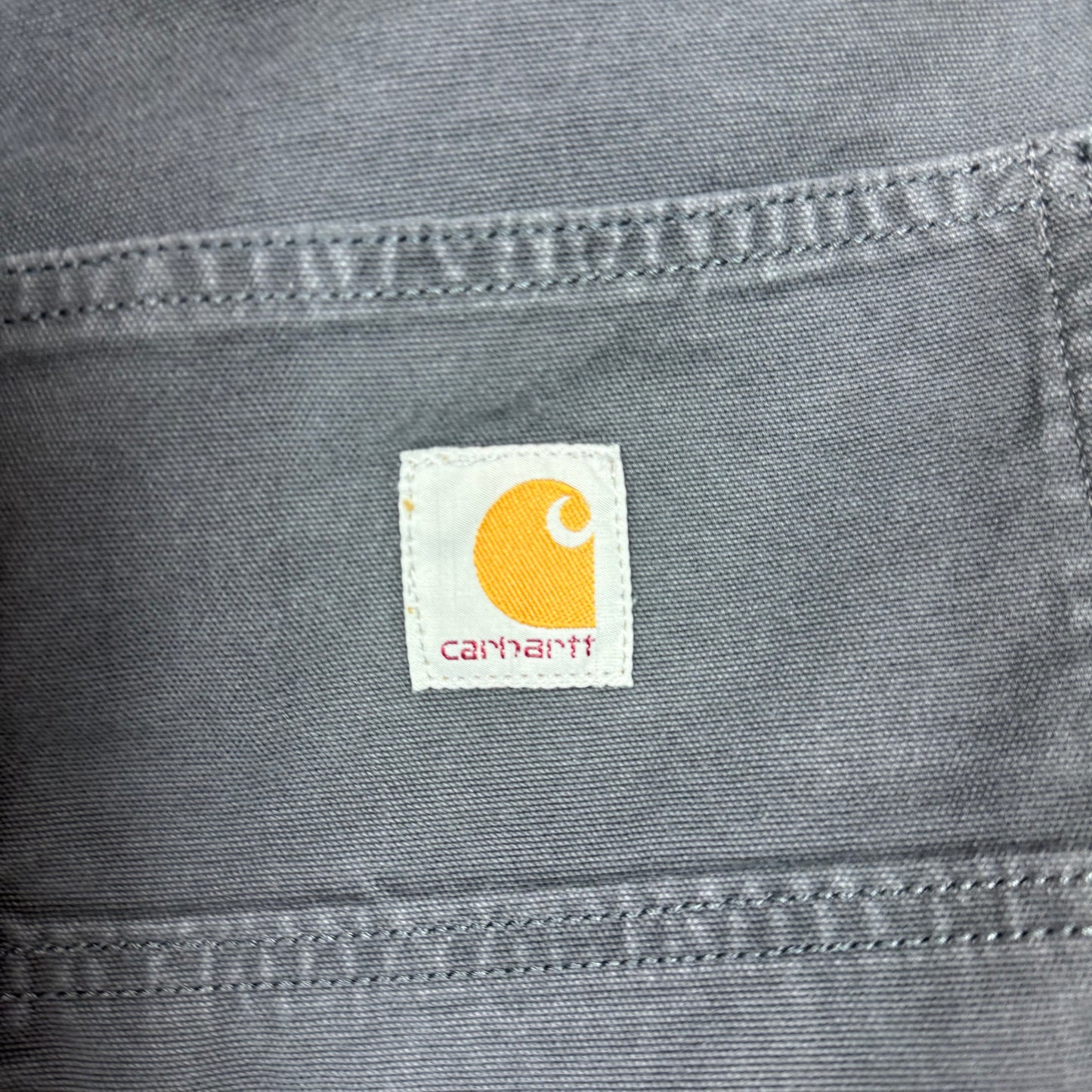 Carhartt Carpenter Grey Workwear Shorts Relaxed Fit W34