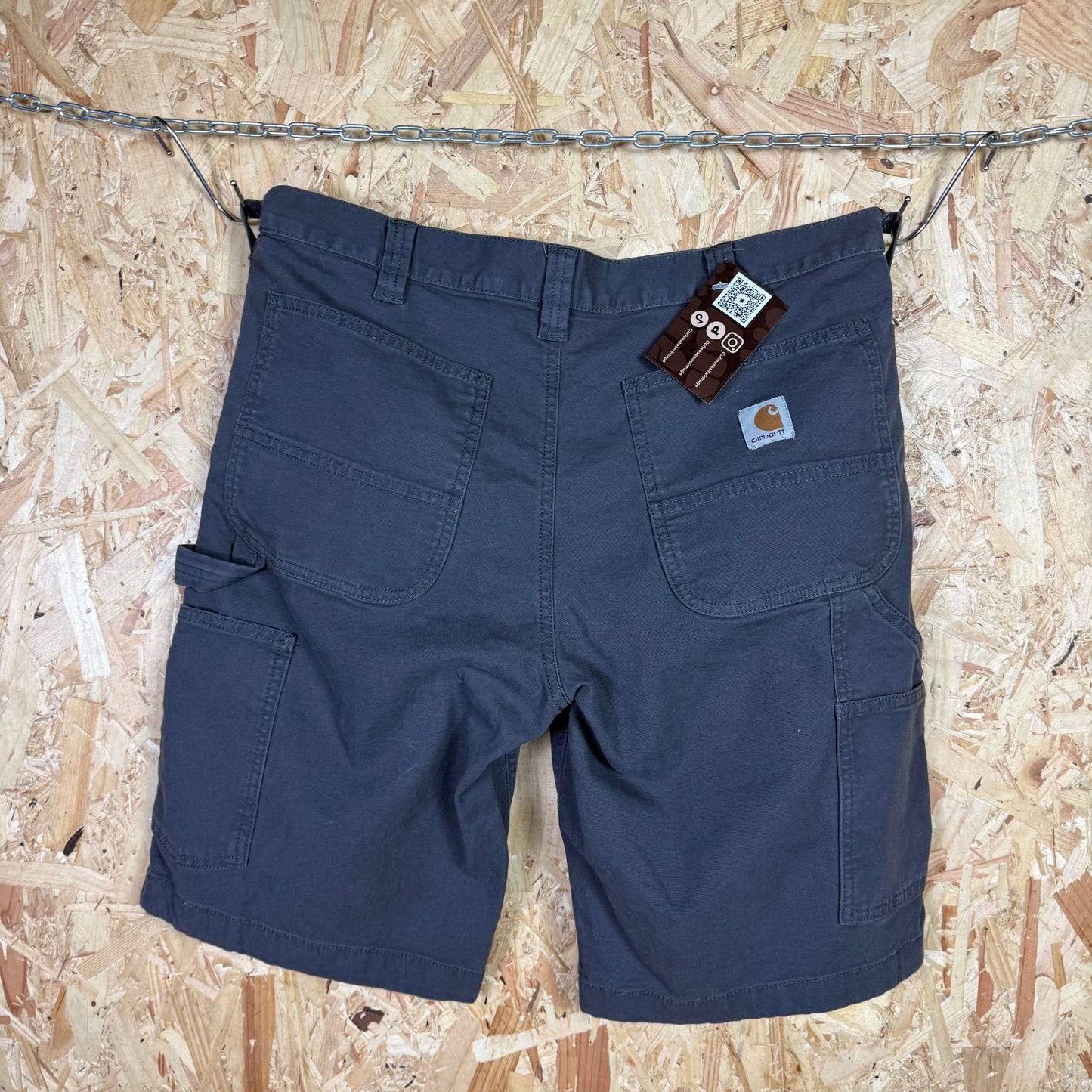 Carhartt Carpenter Grey Workwear Shorts Relaxed Fit W32