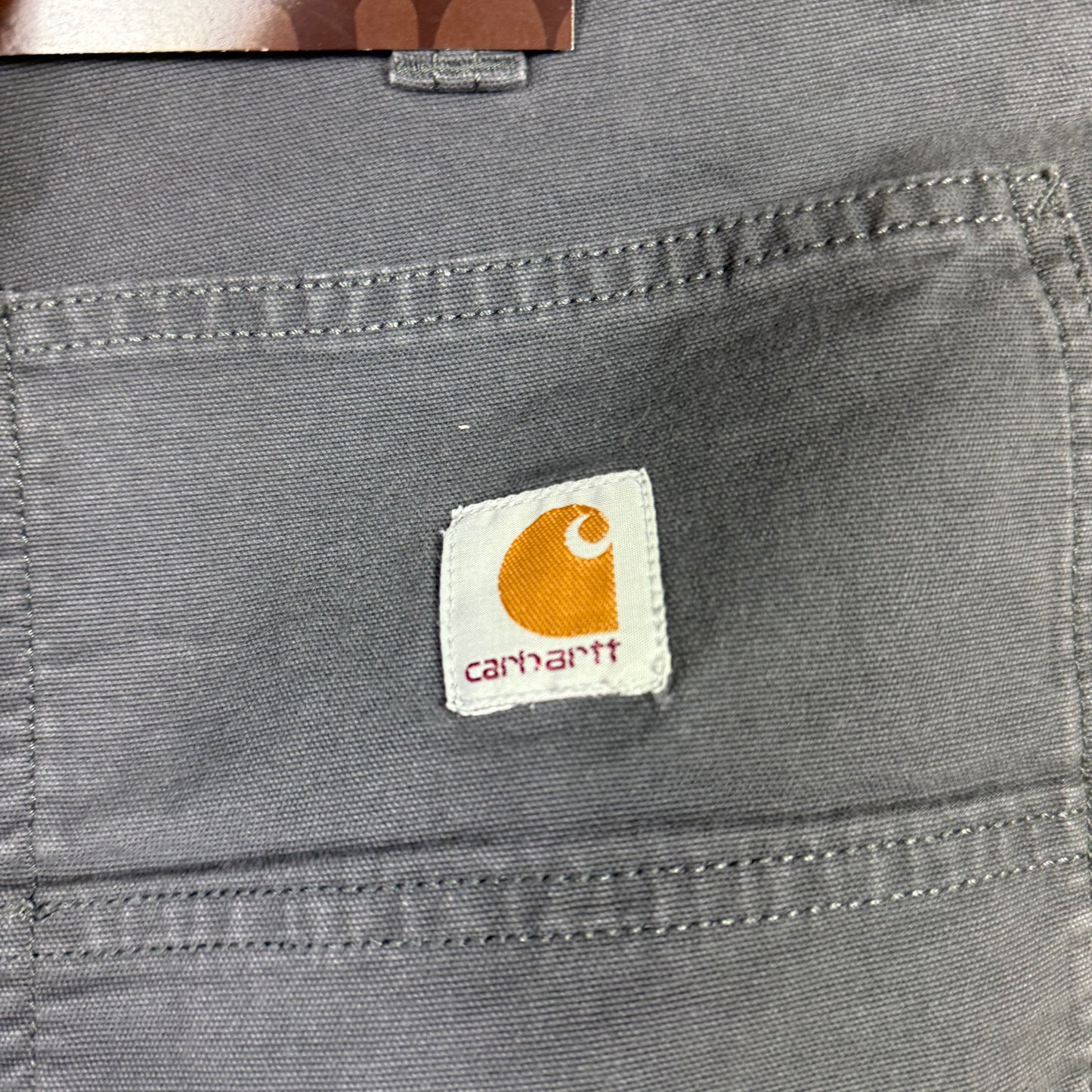 Carhartt Carpenter Grey Workwear Shorts Relaxed Fit W32