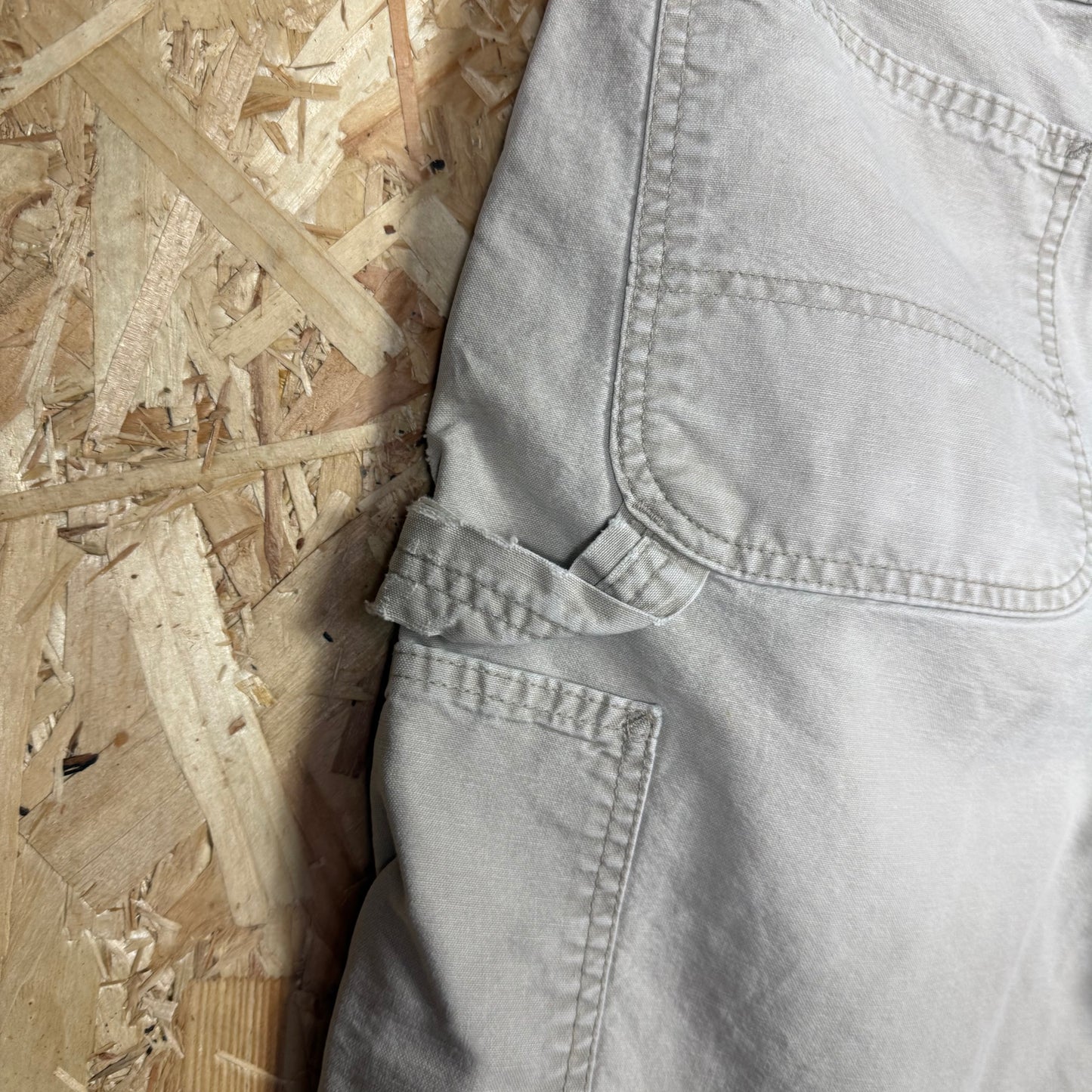 Carhartt Carpenter Beige Workwear Shorts Relaxed Fit W35