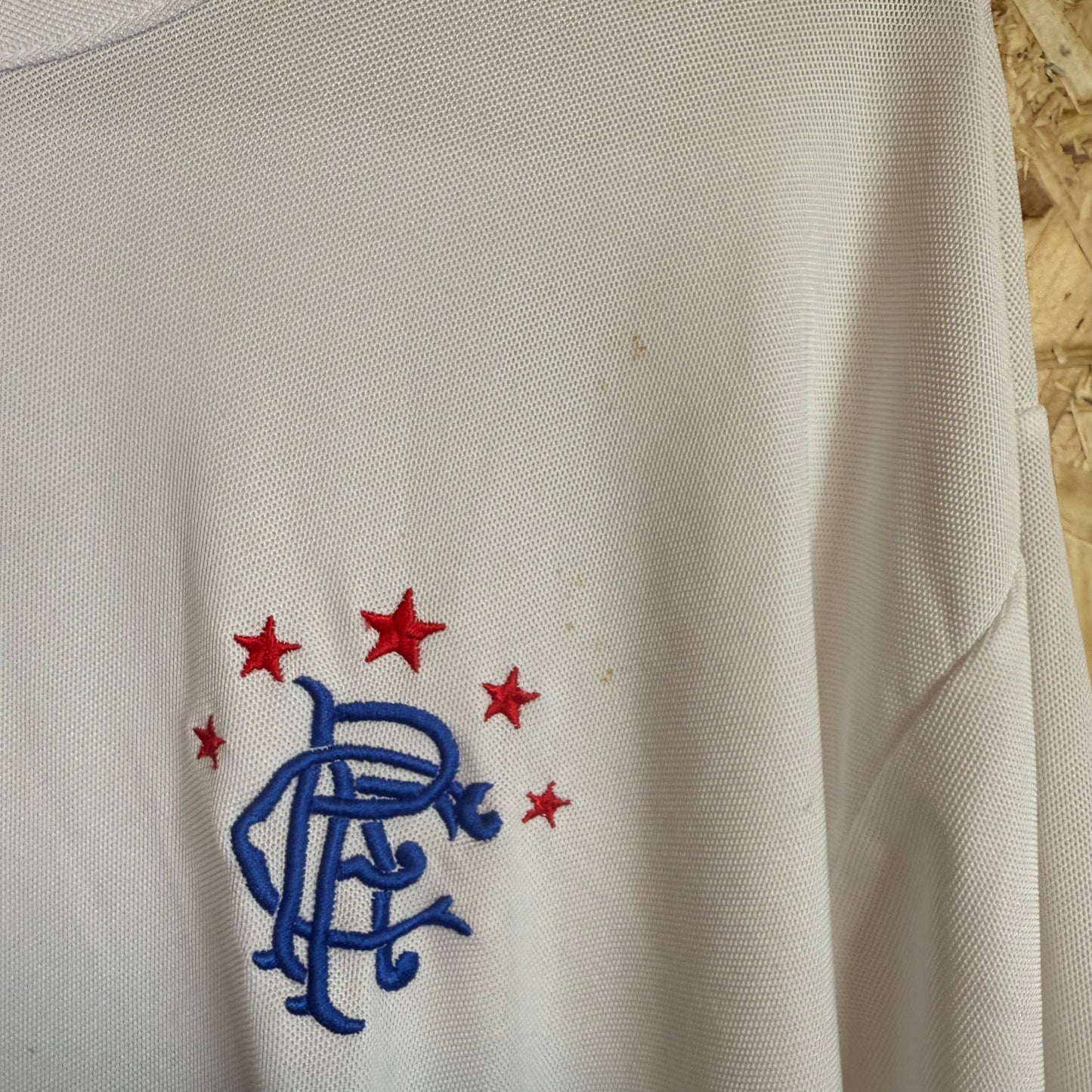 Rangers 2008 White Football Shirt Carling Sponsor Size 2XL