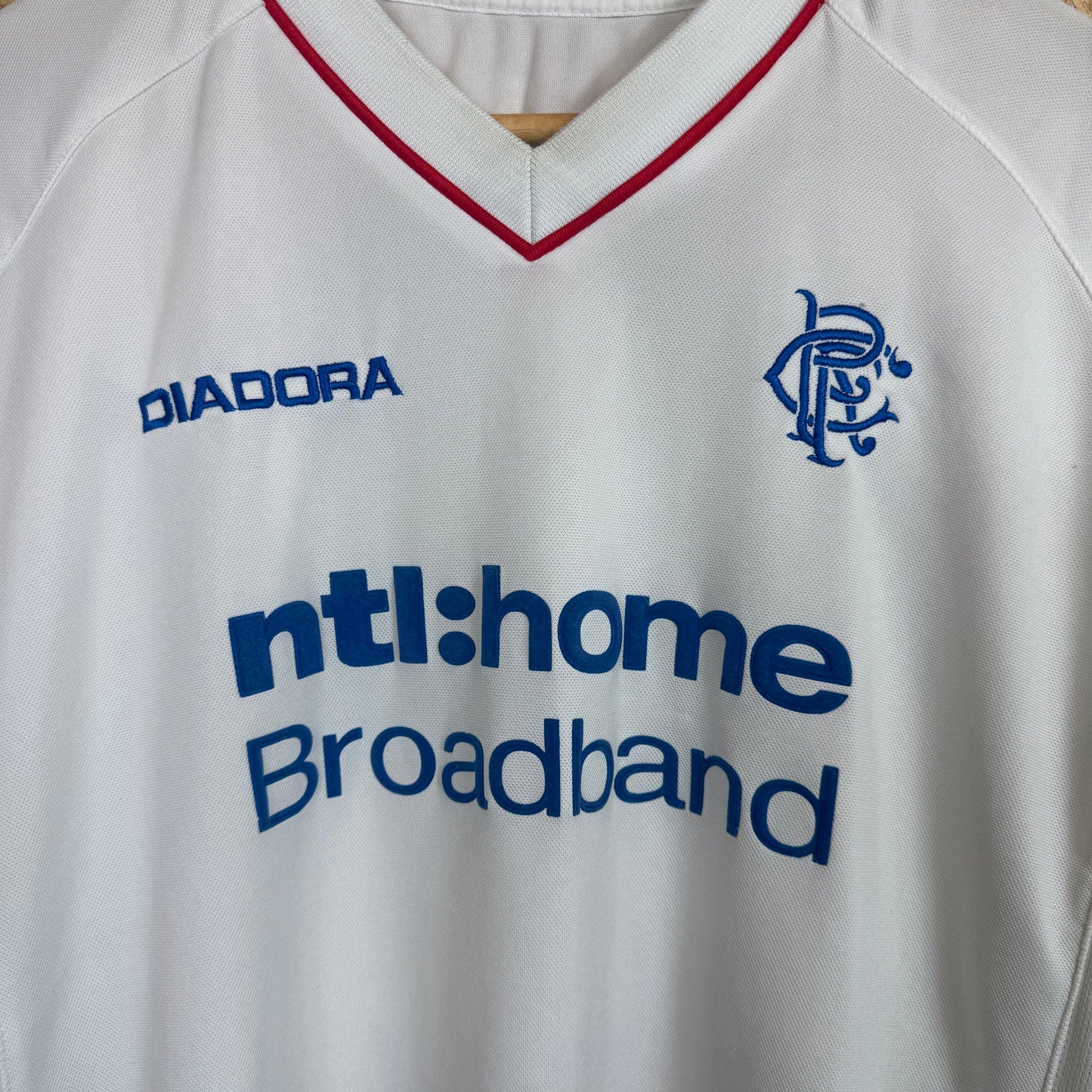 Rangers 2002-03 Diadora Third Shirt Size XL