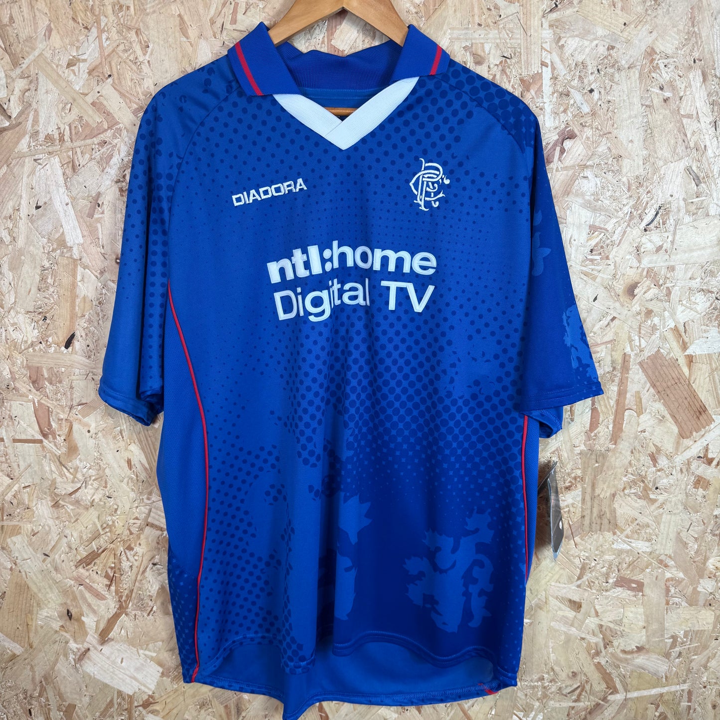 Rangers 2002-03 Diadora Home Shirt Size 2XL New With Tags