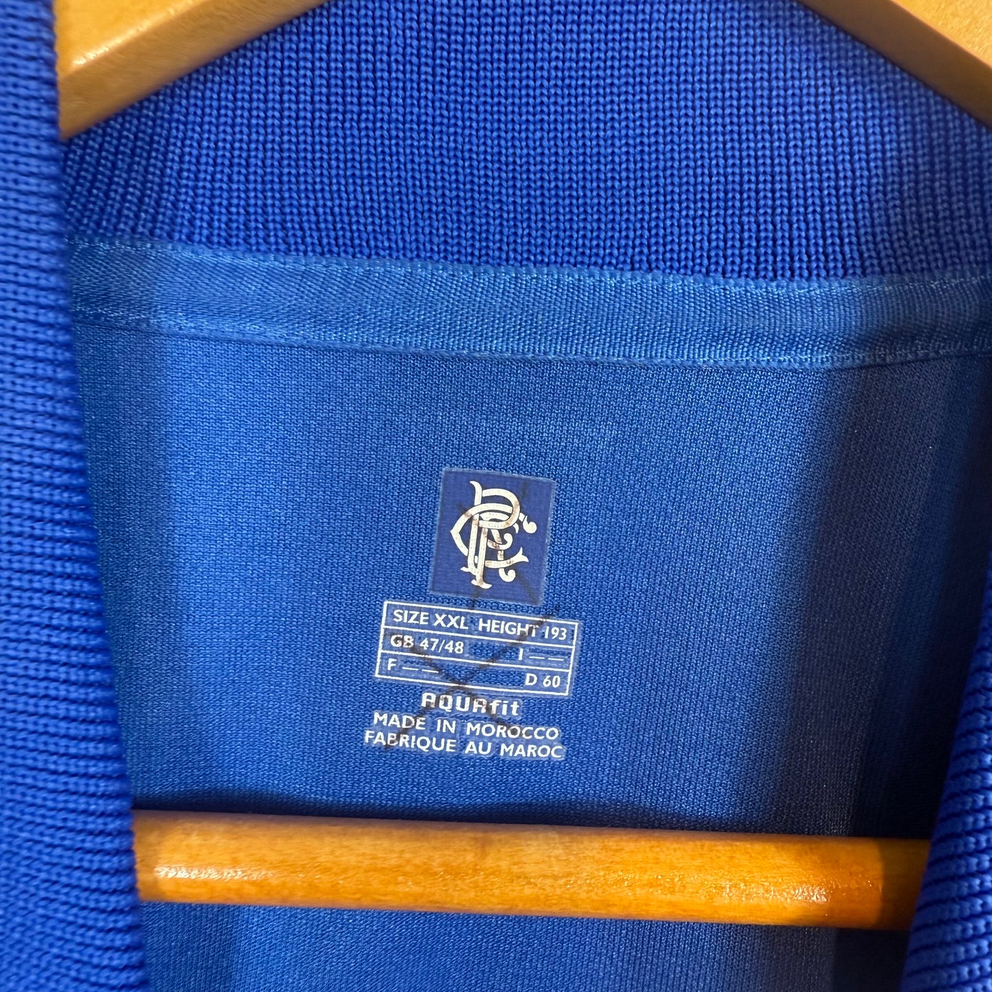 Rangers 2002-03 Diadora Home Shirt Size 2XL New With Tags
