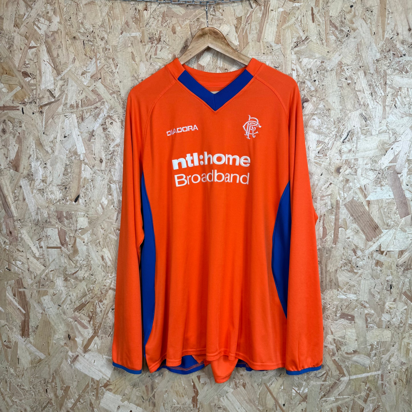 Rangers 2002-03 Diadora Away Shirt Long Sleeve Size 2XL
