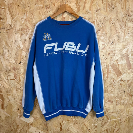 FUBU X Lennox Lewis Blue Sweatshirt Size L