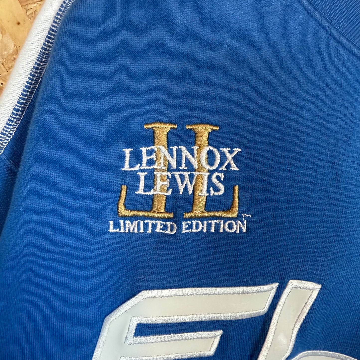 FUBU X Lennox Lewis Blue Sweatshirt Size L