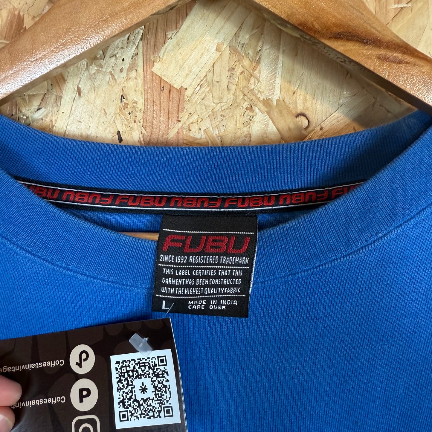 FUBU X Lennox Lewis Blue Sweatshirt Size L