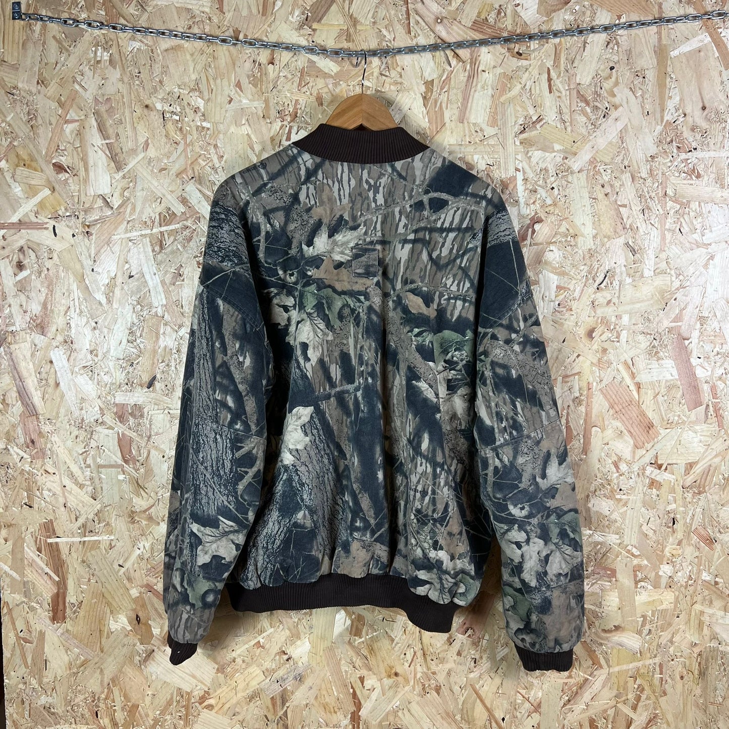 Cabelas Camouflage Bomber Jacket 1990's Size XL