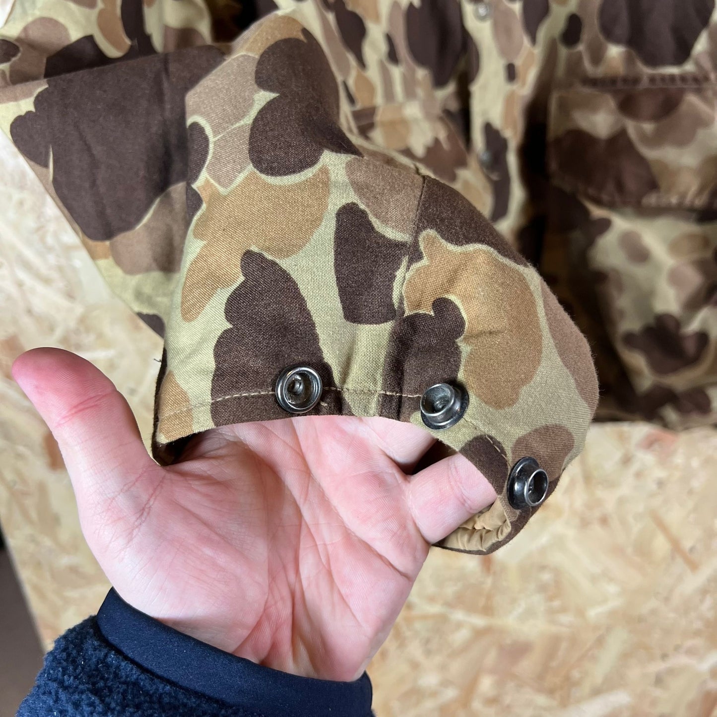Cabela's Camouflage Field Hooded Jacket Size L