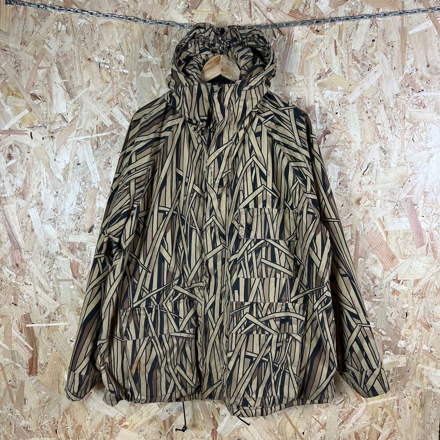 Browning Cattail Camo Hunting Jacket Gore-Tex Size XL