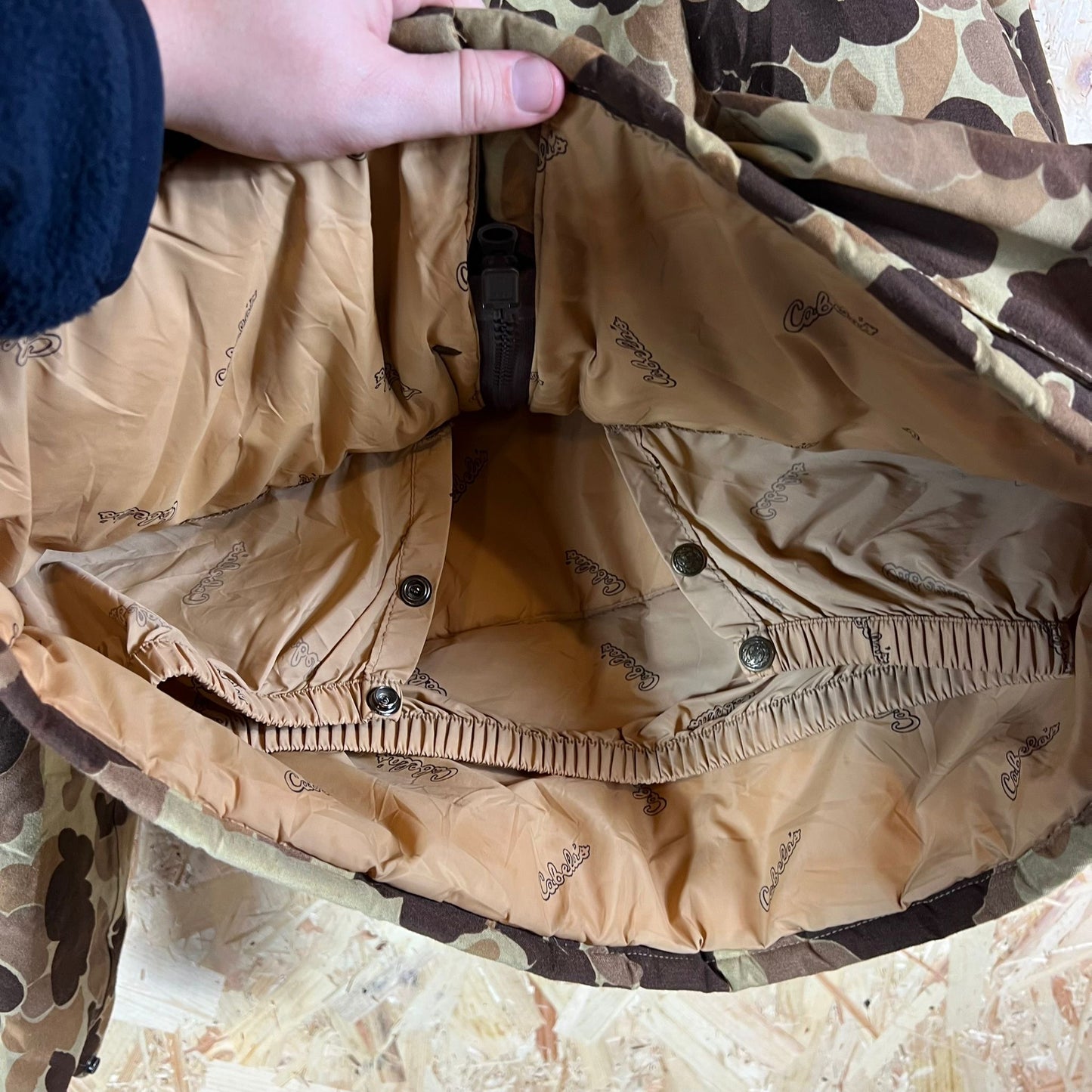 Cabela's Camouflage Field Hooded Jacket Size L
