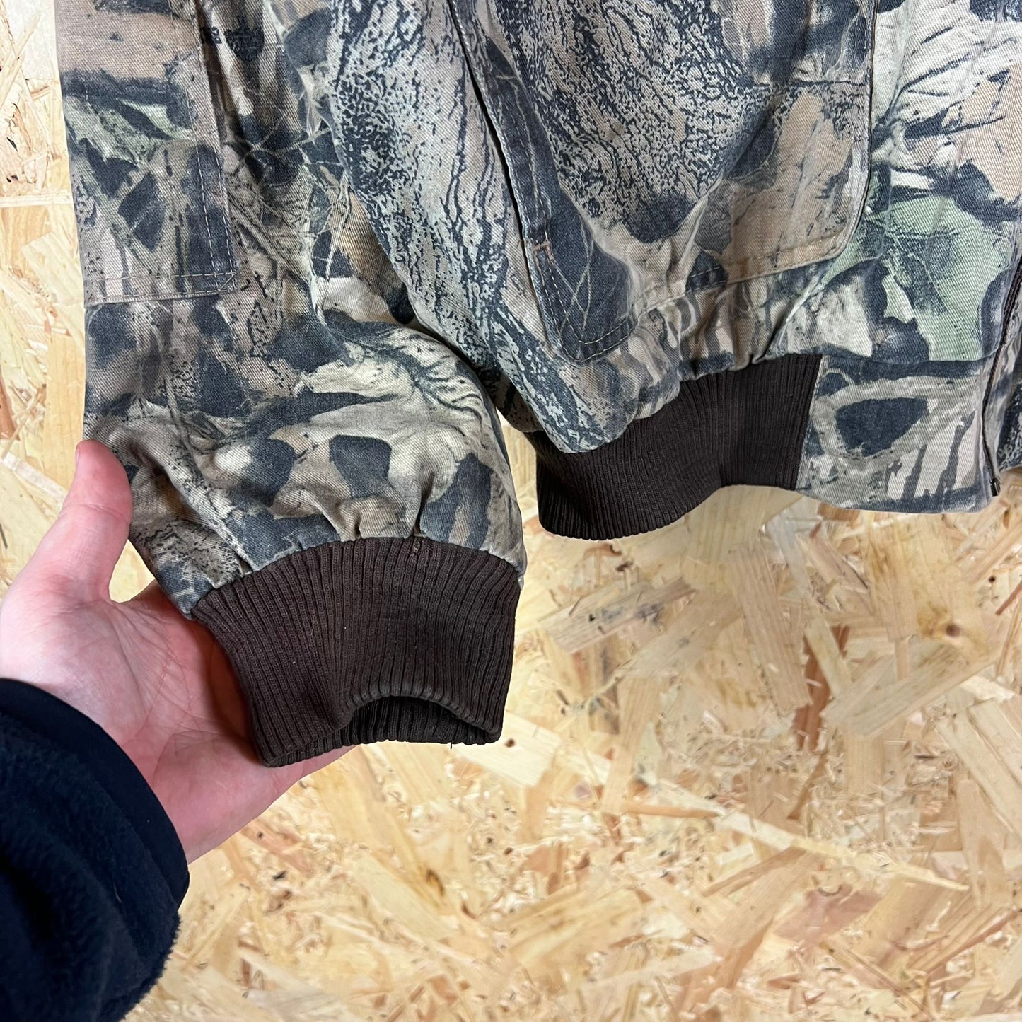 Cabelas Camouflage Bomber Jacket 1990's Size XL