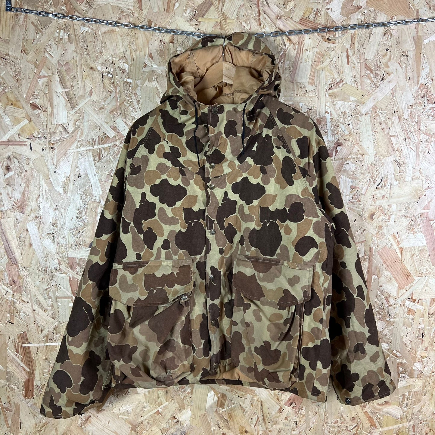 Cabela's Camouflage Field Hooded Jacket Size L