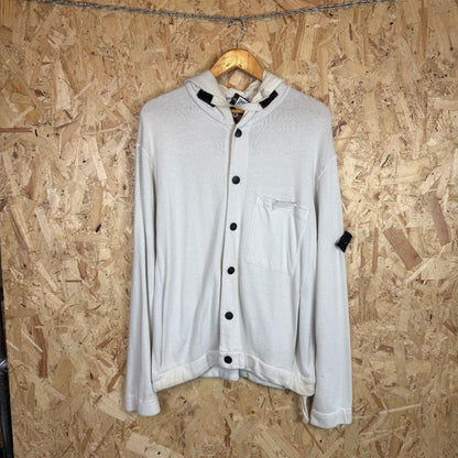 Stone Island Button Front Hoodie Made In Italy Size XL