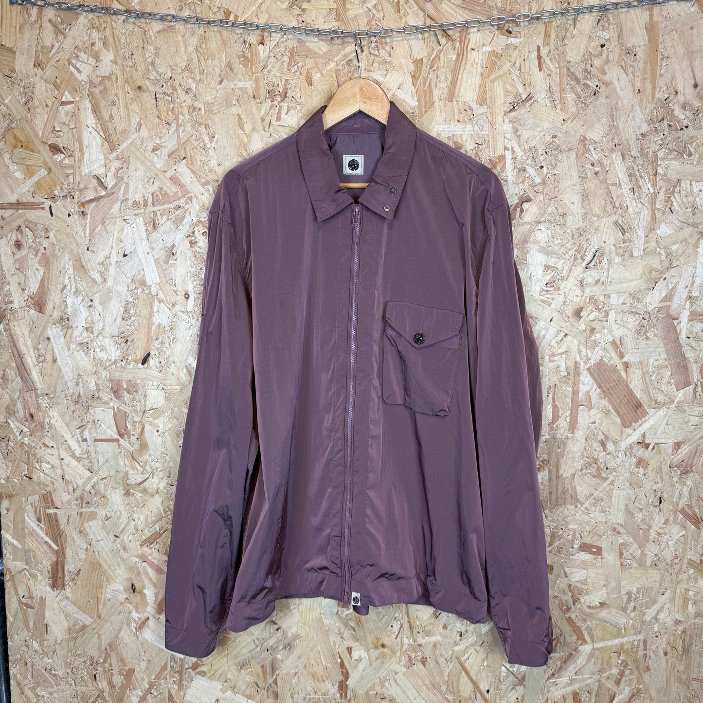 Pretty Green Purple Shimmer Light Weight Jacket Size XL