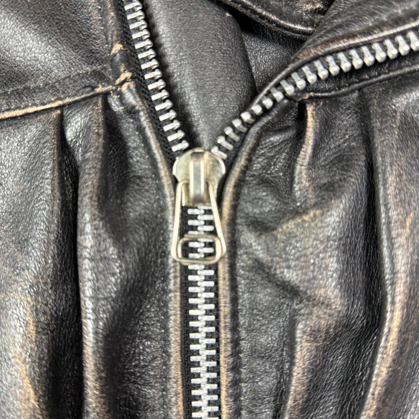 Y2K Michiko koshino Black Leather biker jacket Medium