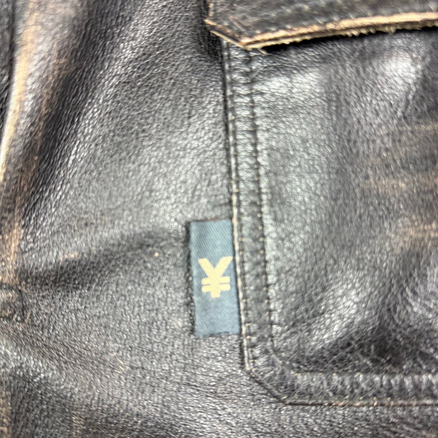 Y2K Michiko koshino Black Leather biker jacket Medium