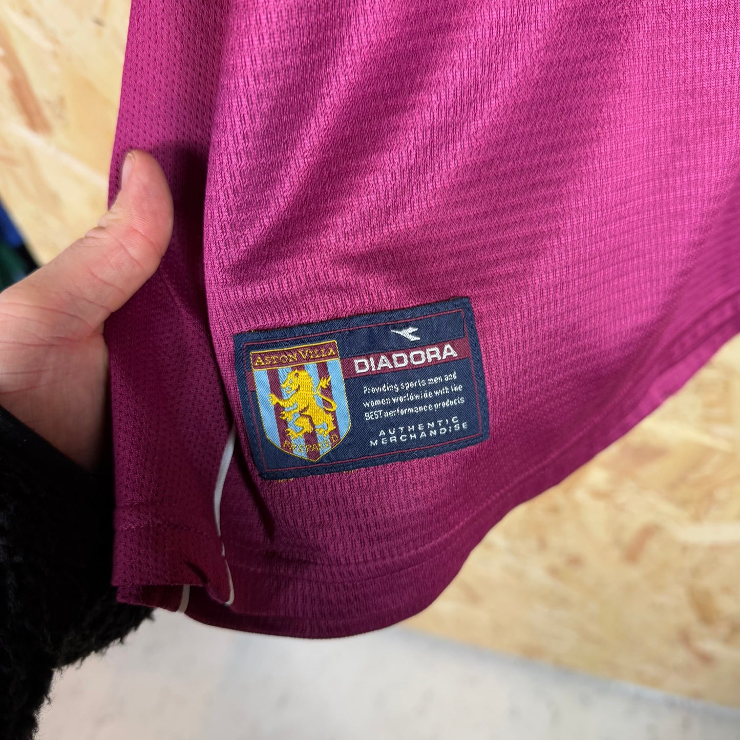 Aston Villa 2000/01 Home Shirt Diadora Size L