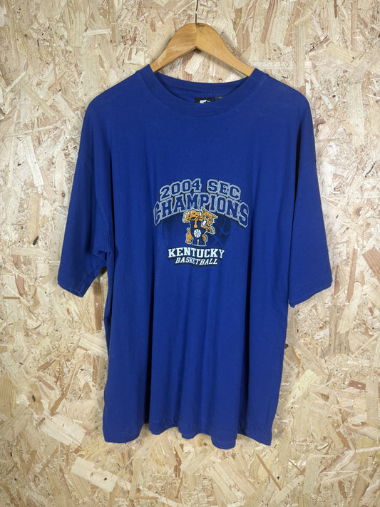 Kentucky Basketball 2004 SEC Champions Blue T-Shirt Size XL