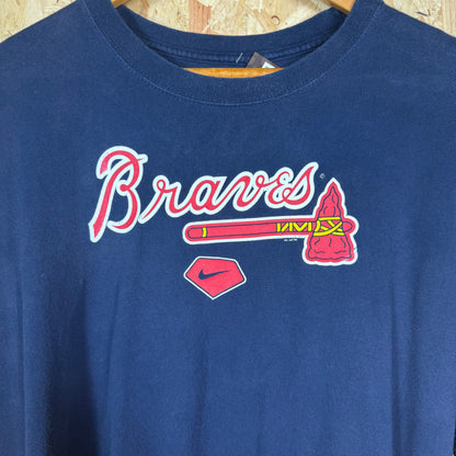 Alanta Braves Nike Navy T-Shirt Size L