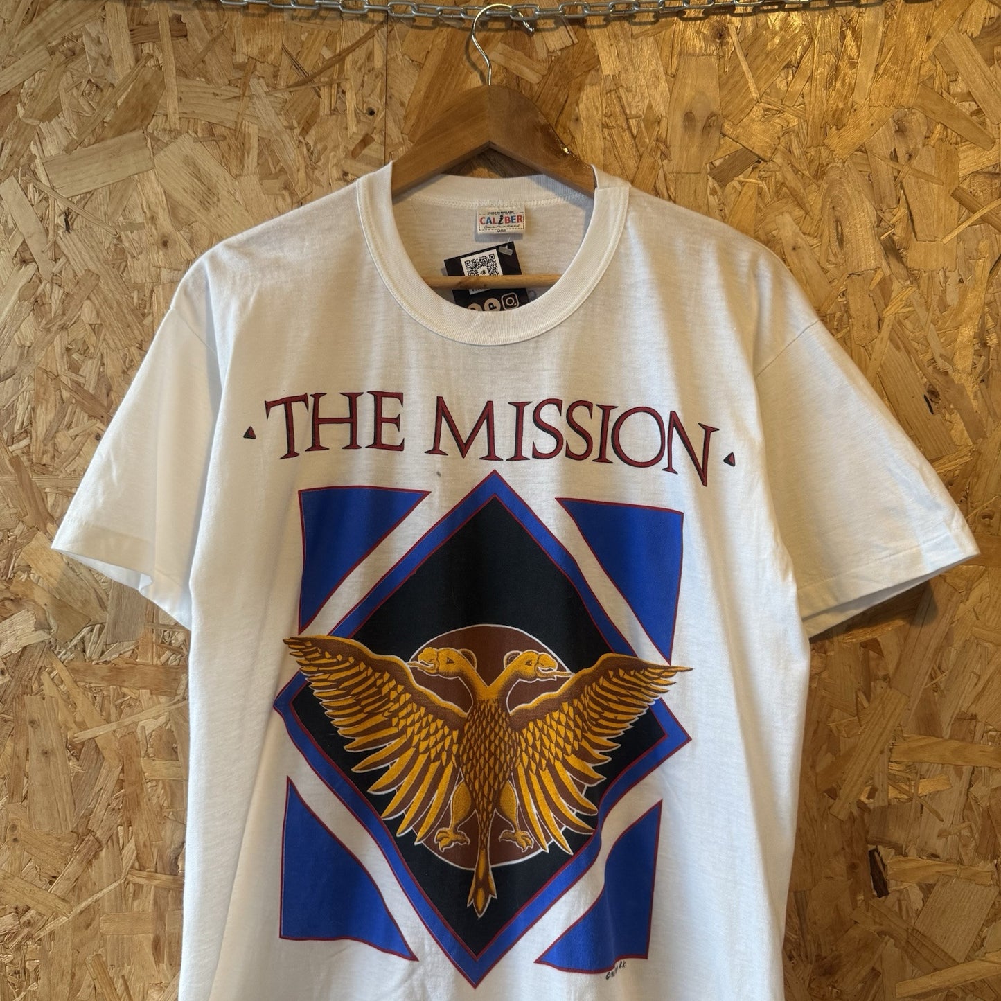 Vintage 80s 1988 the mission live rare design White Large