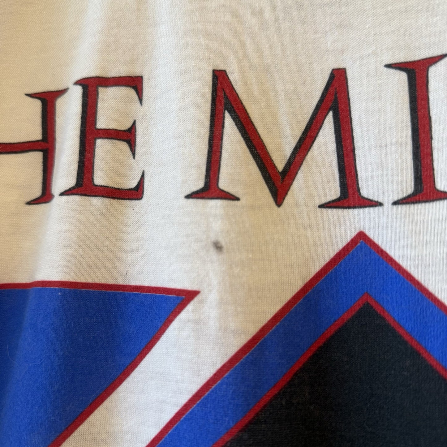 Vintage 80s 1988 the mission live rare design White Large