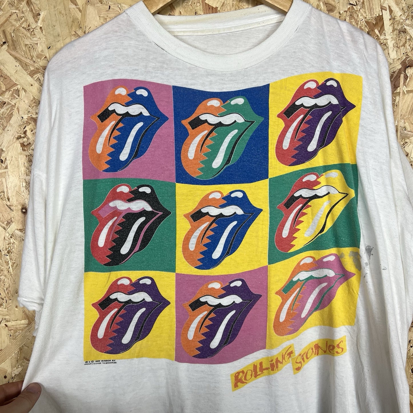 The Rolling Stones Vintage 1990 Urban Jungle Europe Andy Warhol T Shirt XL SS