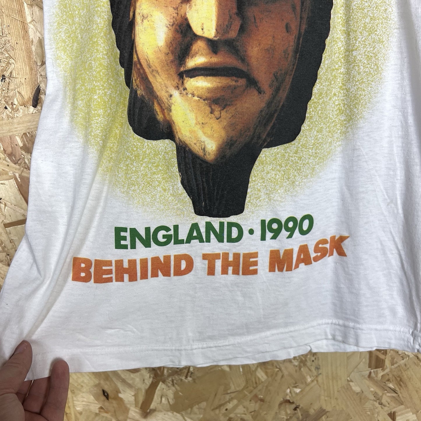 Vintage 90s Fleetwood Mac Behind The Mask UK Tour T-Shirt 1990 Band Tee Large