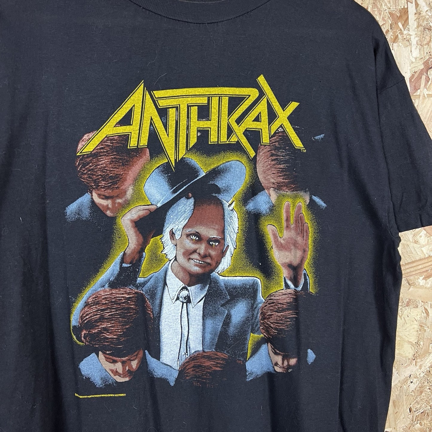 Vintage Anthrax Among The Living Concert T Shirt 1987 XL SS Single Stitch
