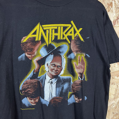 Vintage Anthrax Among The Living Concert T Shirt 1987 XL SS Single Stitch