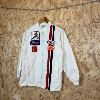 1970'S Speedway Racing Jacket White Men's Size M