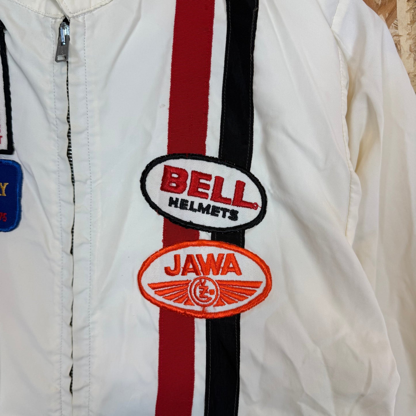 1970'S Speedway Racing Jacket White Men's Size M