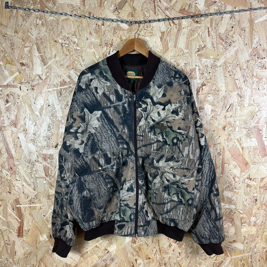 Cabelas Camouflage Bomber Jacket 1990's Size XL