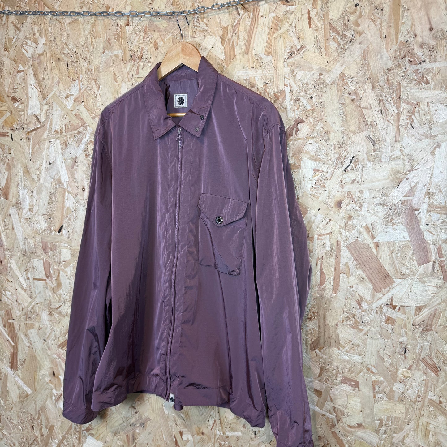 Pretty Green Purple Shimmer Light Weight Jacket Size XL