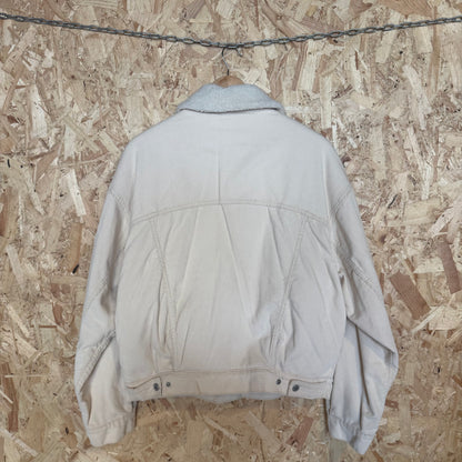 Levi’s Cream Corduroy Jacket Sherpa Lined Men’s Size m