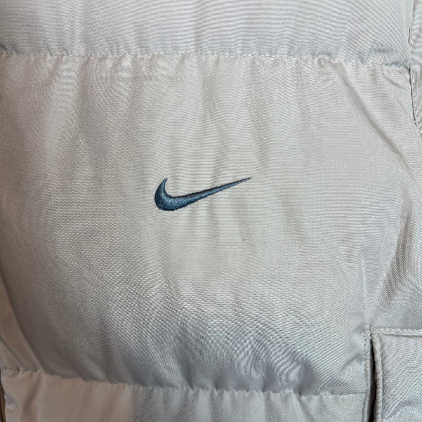 90's Nike Beige Gilet Puffer Style Size S