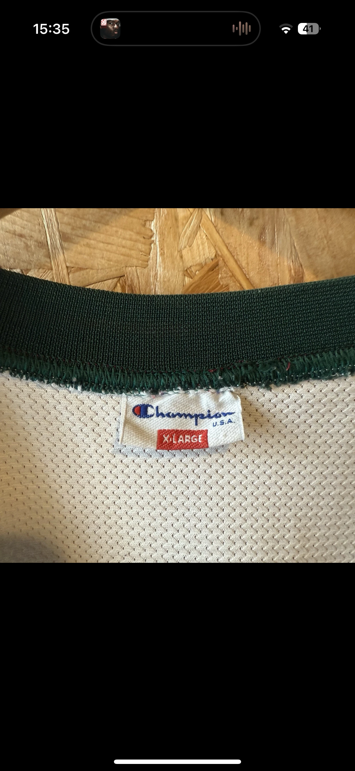 1995-97 Seattle SuperSonics Kemp #40 Champion Home Jersey